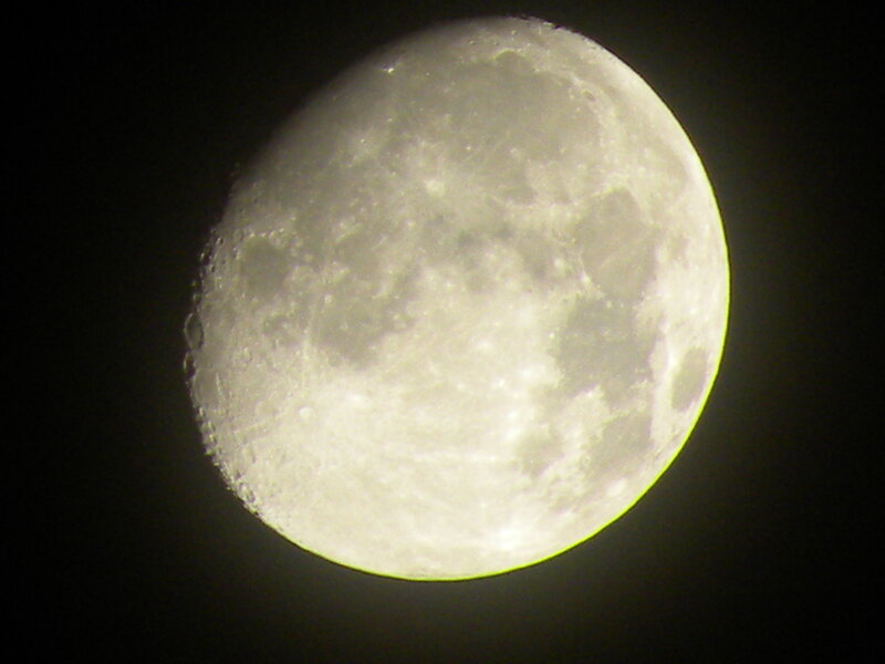 Close-up of the full moon
