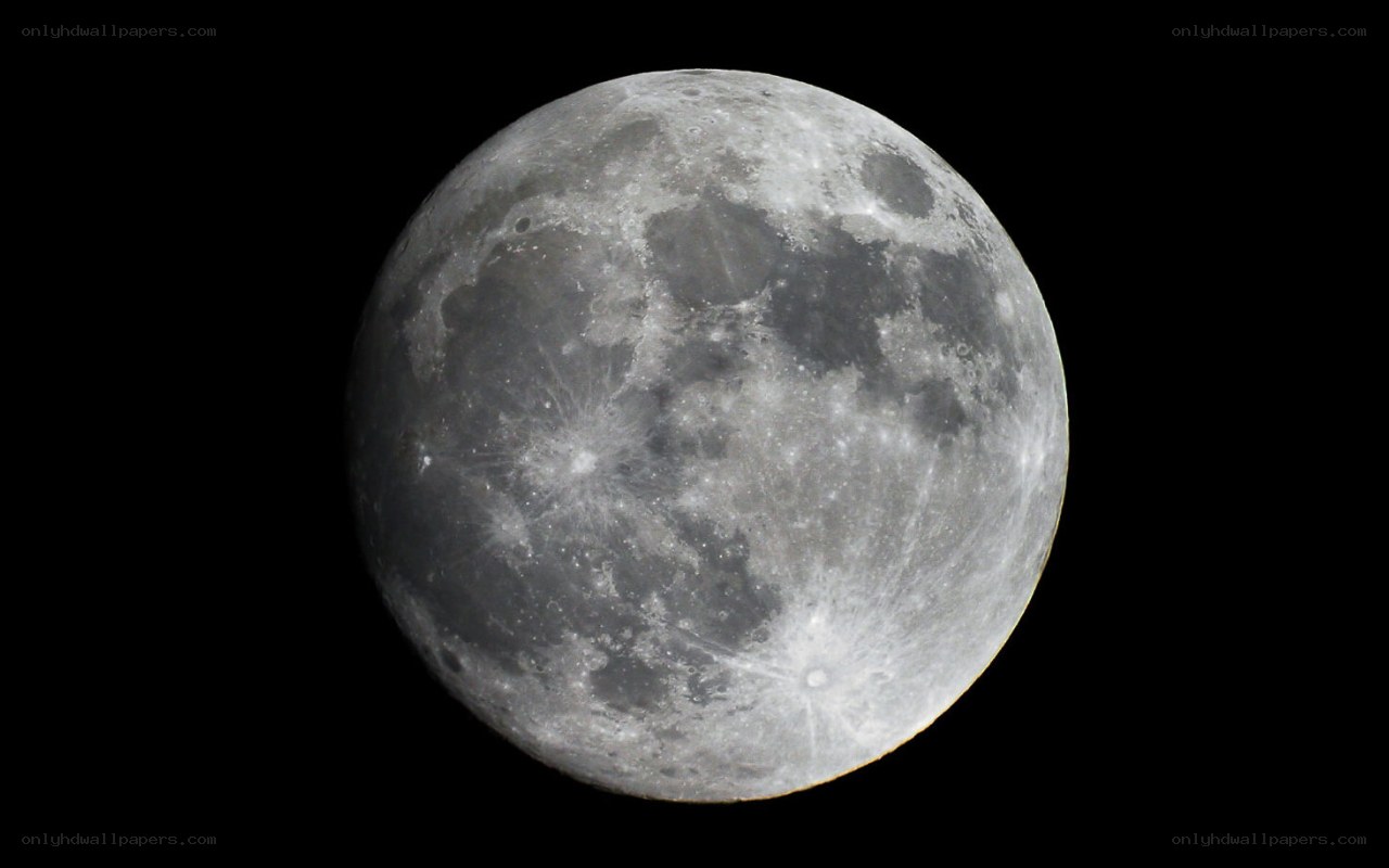 Close-up of the full moon