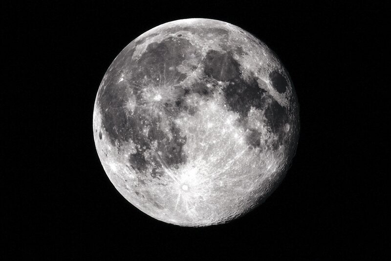 Close-up of the Moon