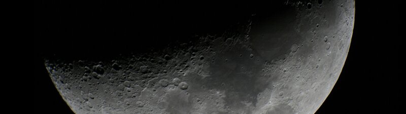 Close-up of the Moon's surface