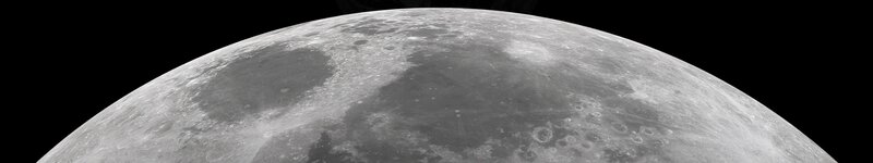 Close-up of the Moon's surface