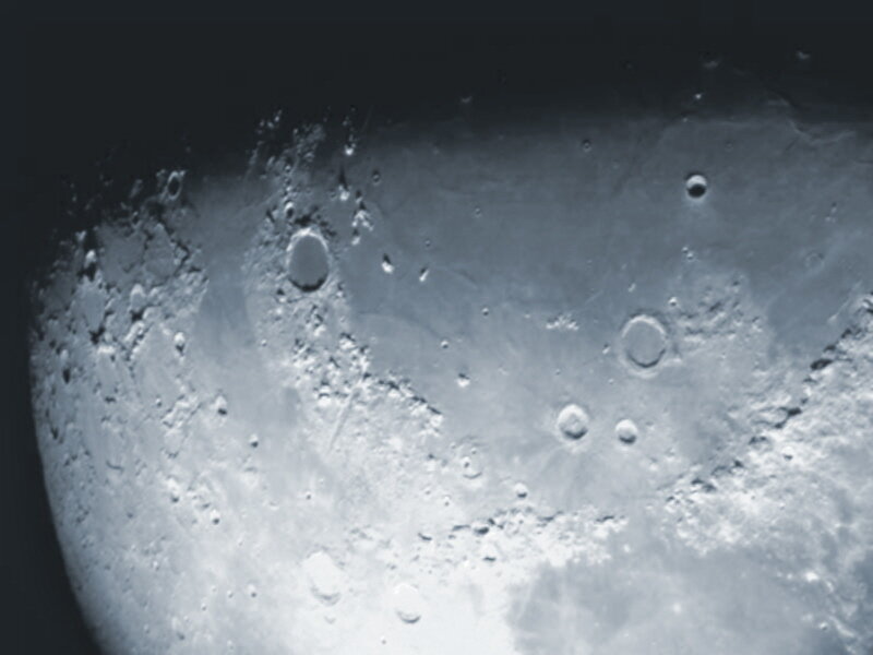 Close-up of the Moon's surface