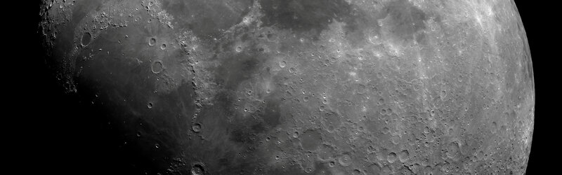 Close-up of the Moon's surface