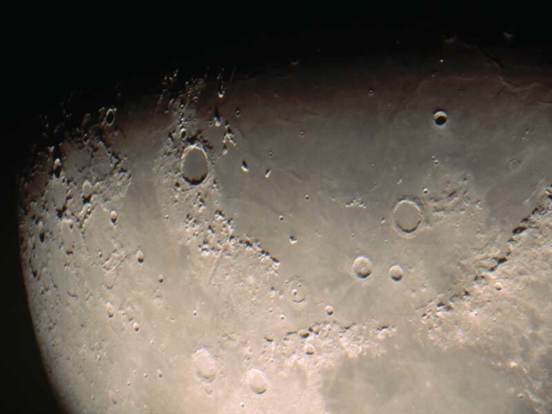 Close-up of the Moon's surface