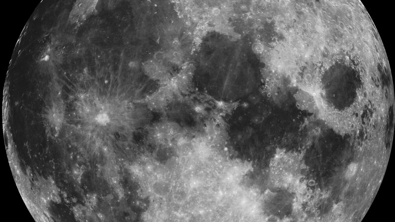 Close-up of the Moon's surface