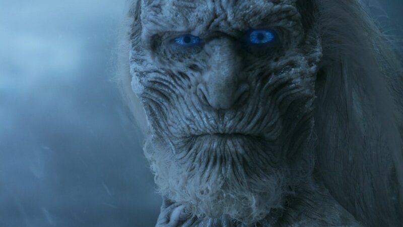 close-up of the night king