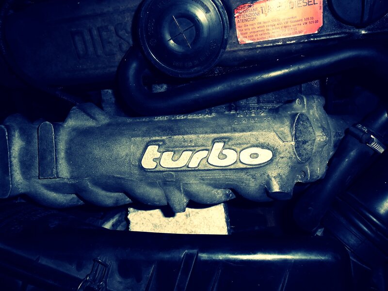 Close-up of Turbocharger — Black
