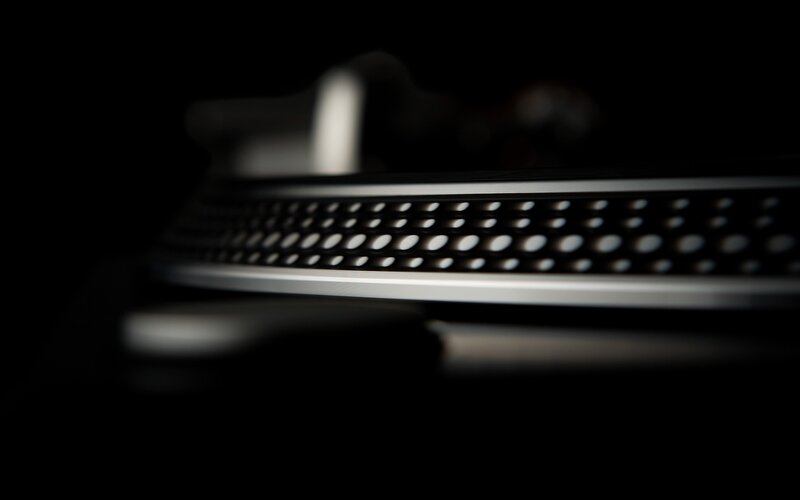 Close-up of Turntable — Black, Dark, Photograph, Tonearm