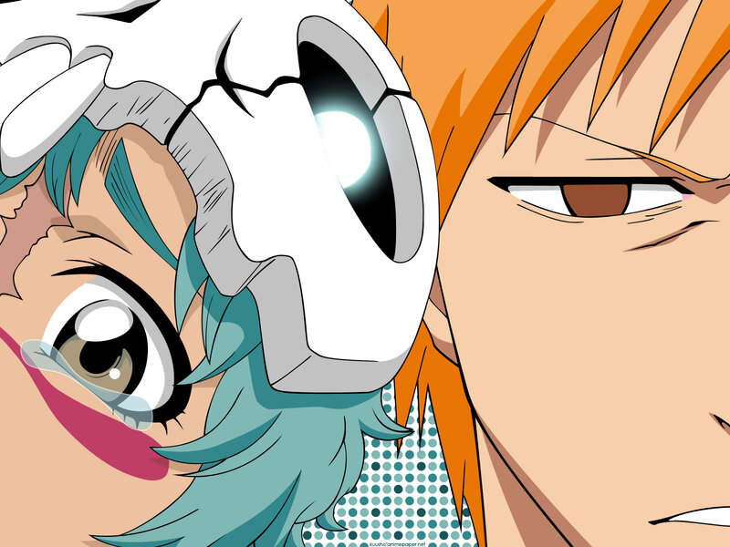 Close-up of Two Anime Characters — Orange