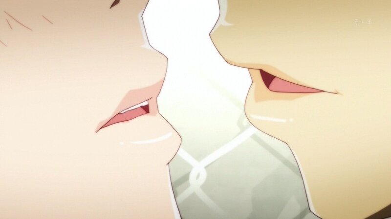 close-up of two anime characters