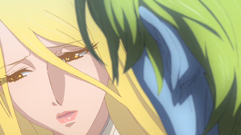 Close-up of Two Anime Characters — Yellow