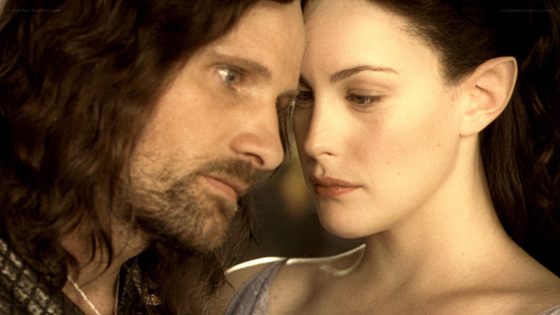 close-up of two characters