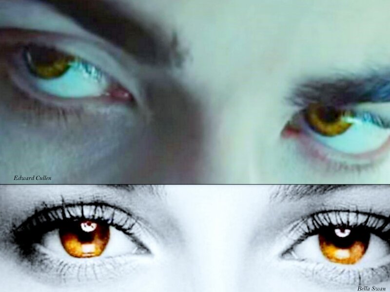 Close-up of Two Eyes