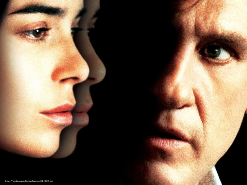 Close-up of Two Faces — Black, Dramatic, Photograph