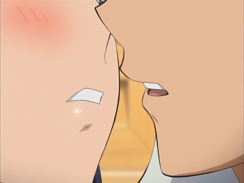 Close-up of Two Faces — Peach