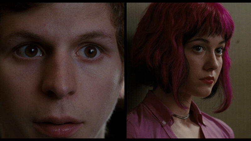 close-up of two people