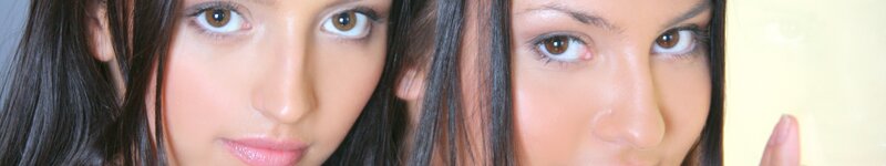 close-up of two women's faces