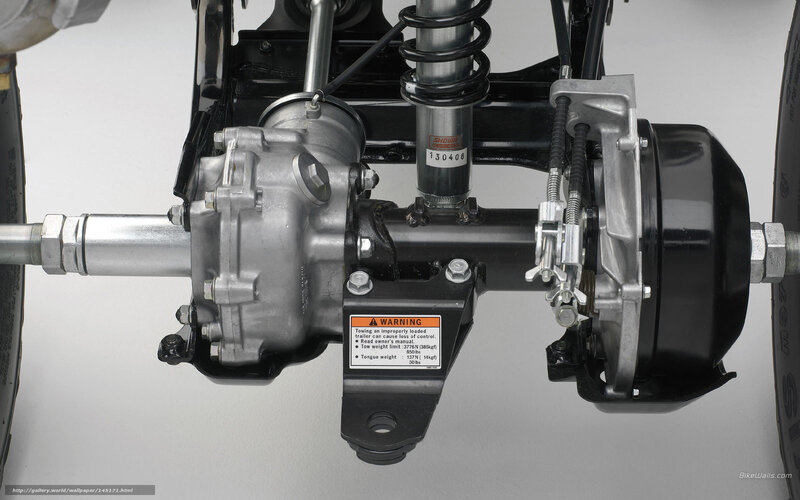 close-up of vehicle axle