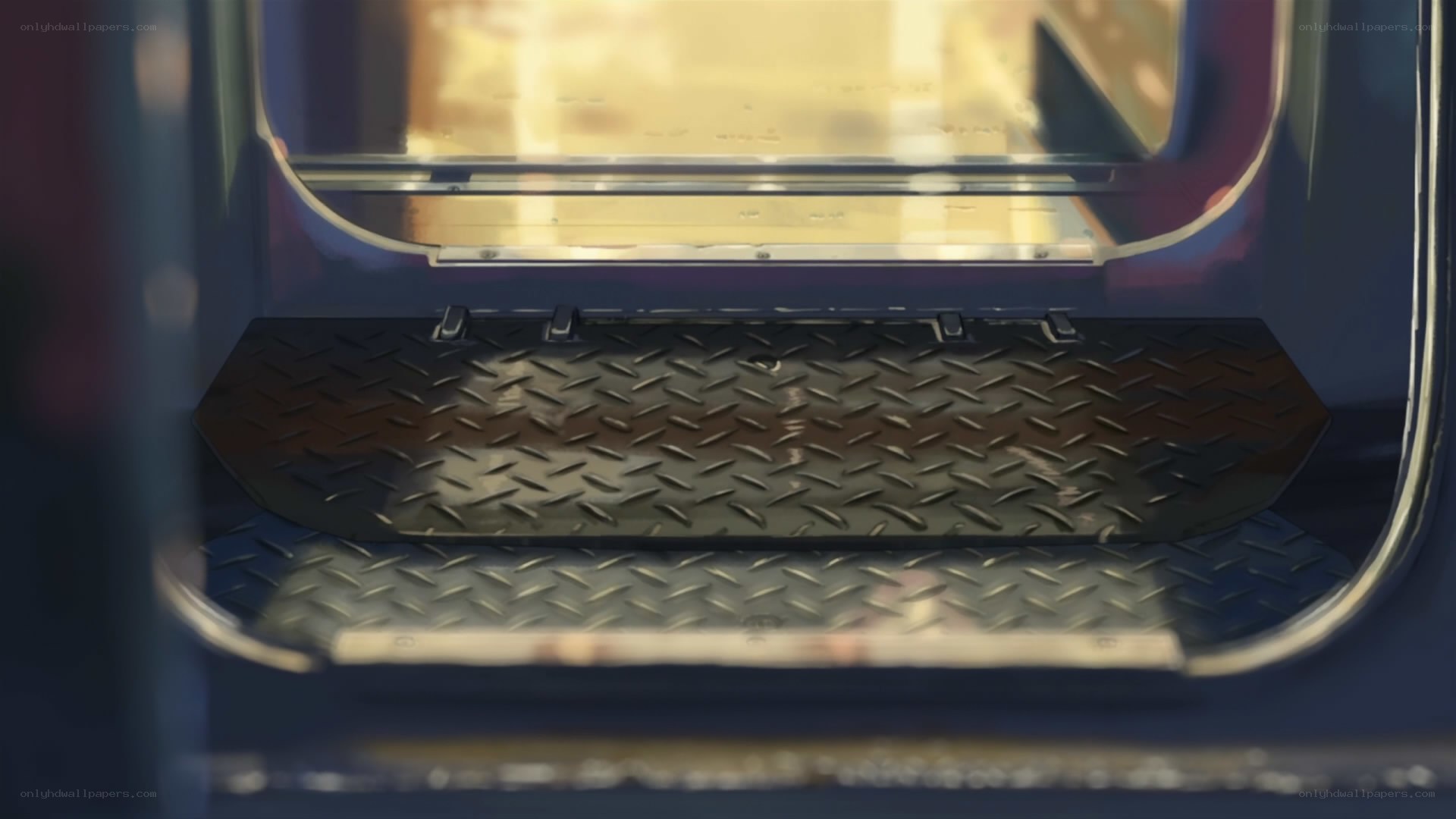 close-up of vehicle step