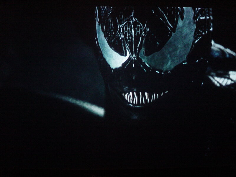 close-up of venom character