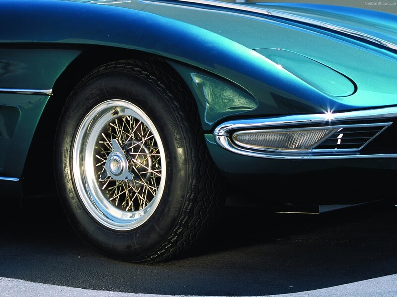 close-up of vintage car wheel