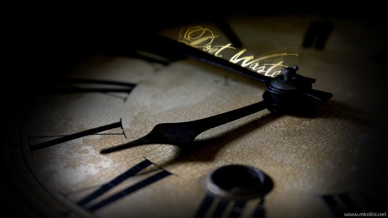 Close-up of vintage clock face
