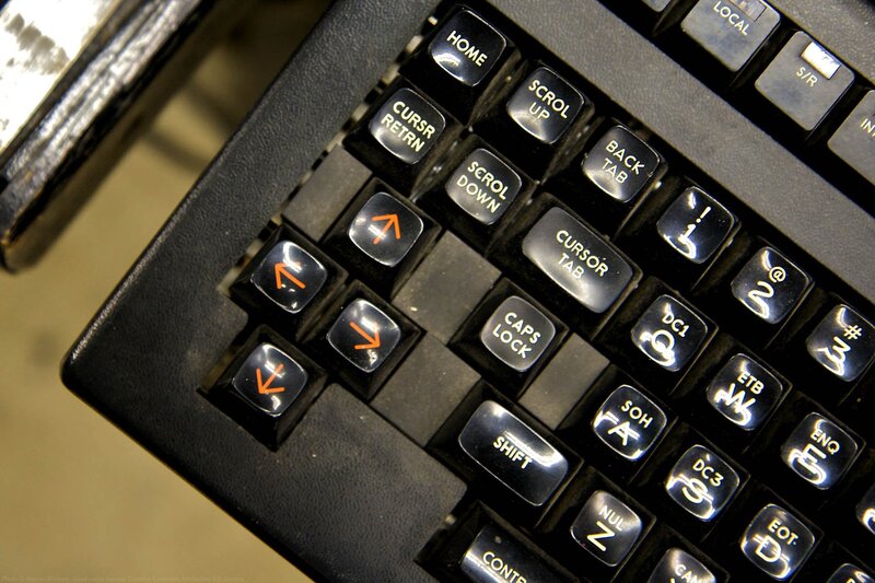 Close-up of vintage keyboard