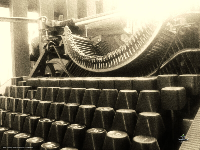 Close-up of vintage typewriter