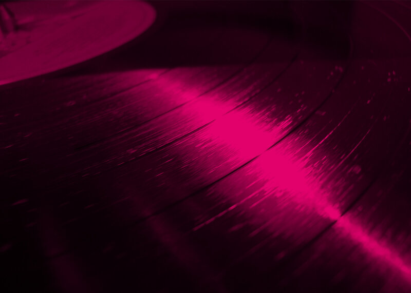 close-up of vinyl record