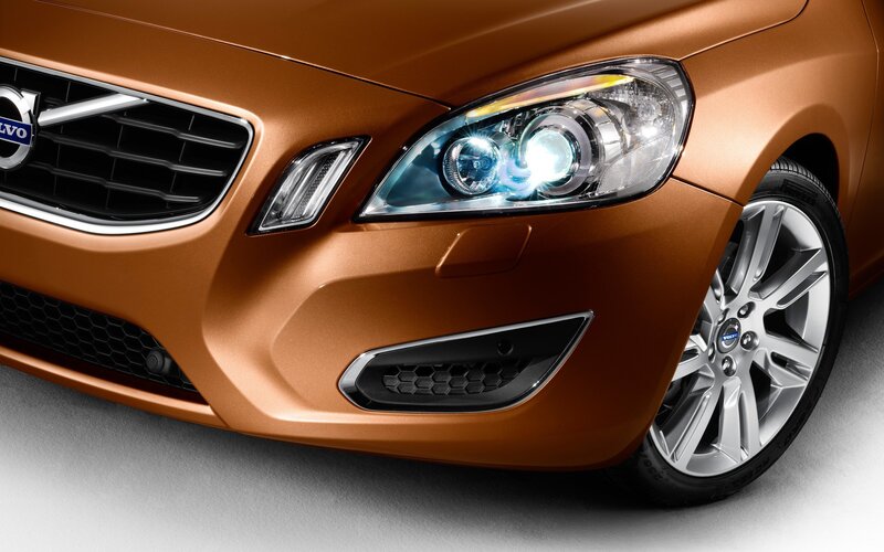 Close-up of Volvo car front