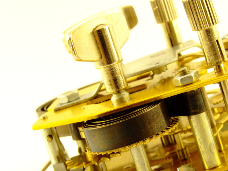 close-up of watch mechanism