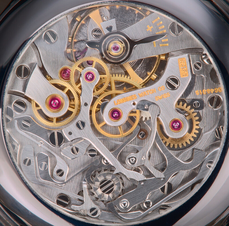Close-up of watch mechanism