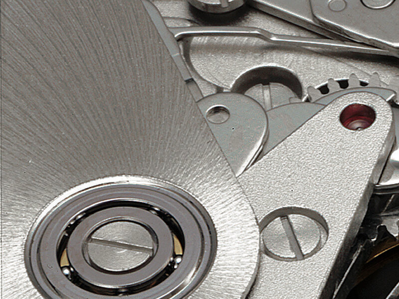 Close-up of watch mechanism