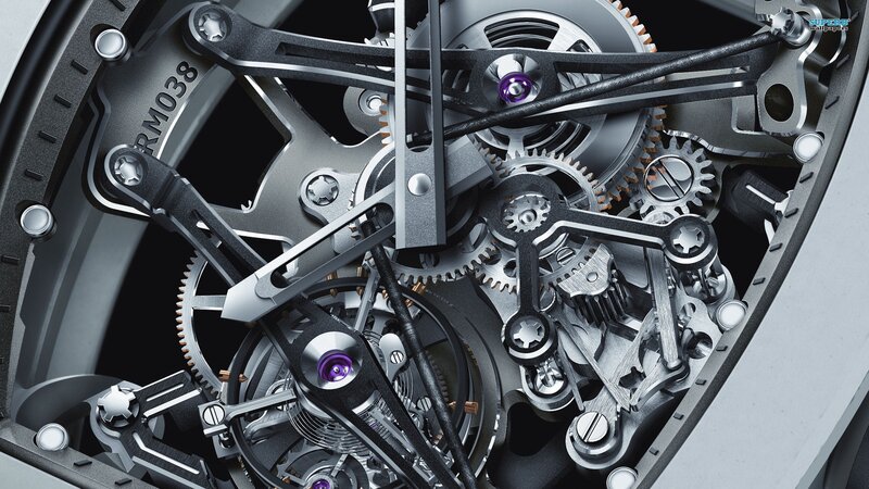 Close-up of watch mechanism