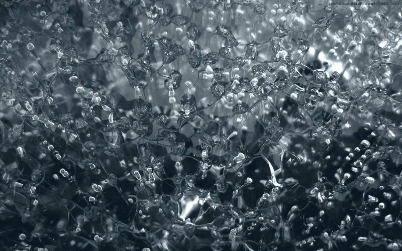 close-up of water bubbles