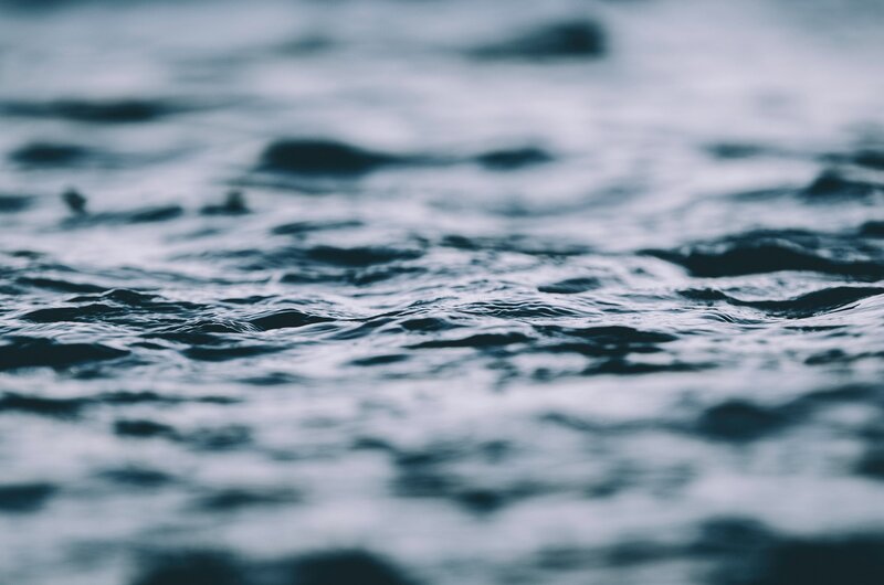 Close-up of Water Surface — Blue