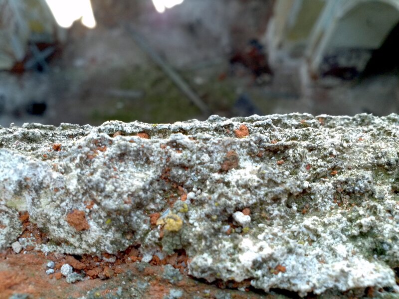 close-up of weathered concrete