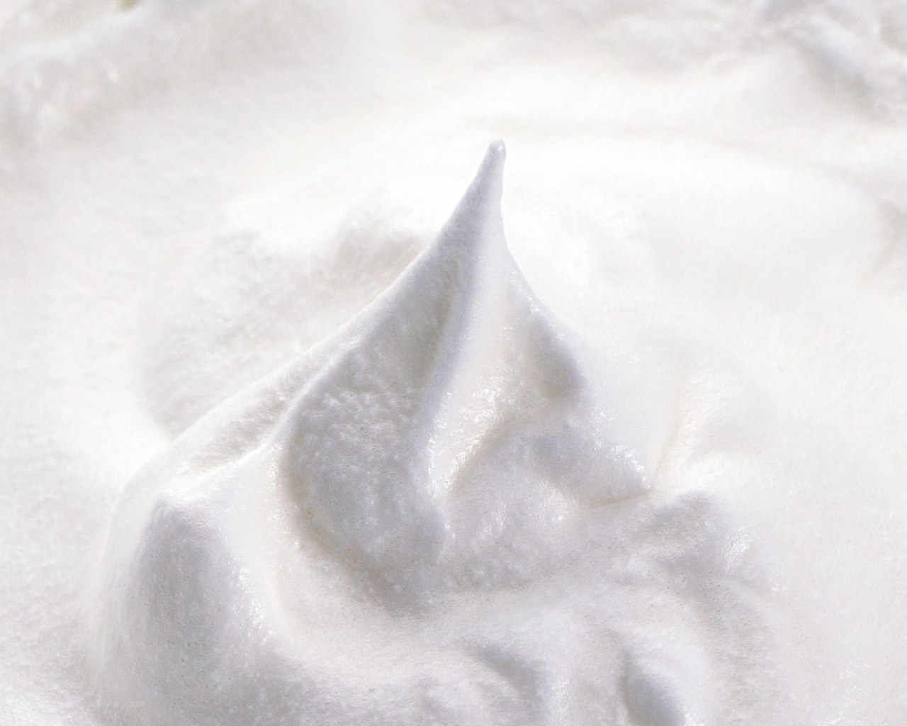 close-up of whipped cream