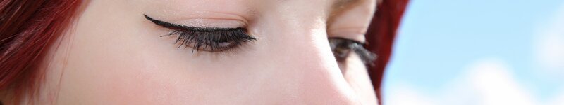Close-up of Woman's Eye — Pink, Calm