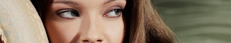 close-up of woman's eyes