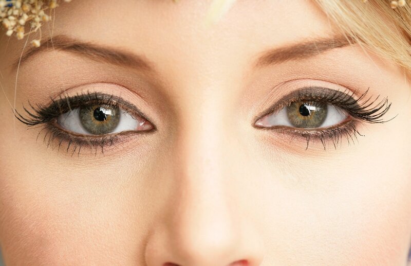 Close-up of Woman's Eyes — Beige, Calm