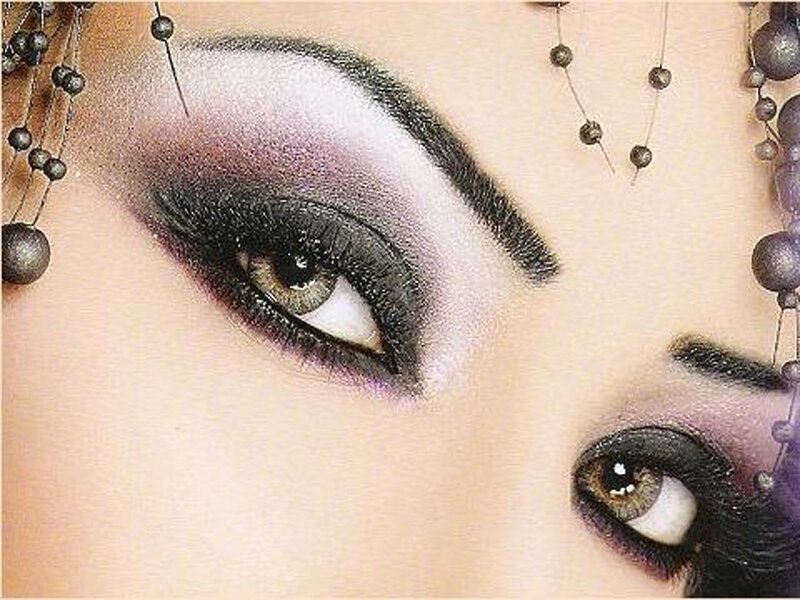 Close-up of Woman's Eyes — Purple