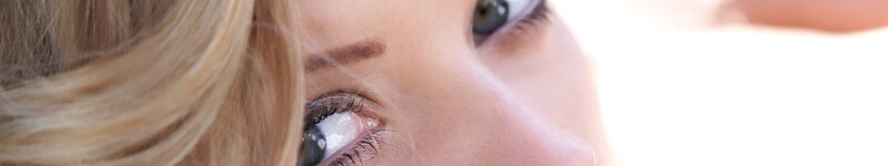 Close-up of Woman's Eyes — White, Calm, Photograph