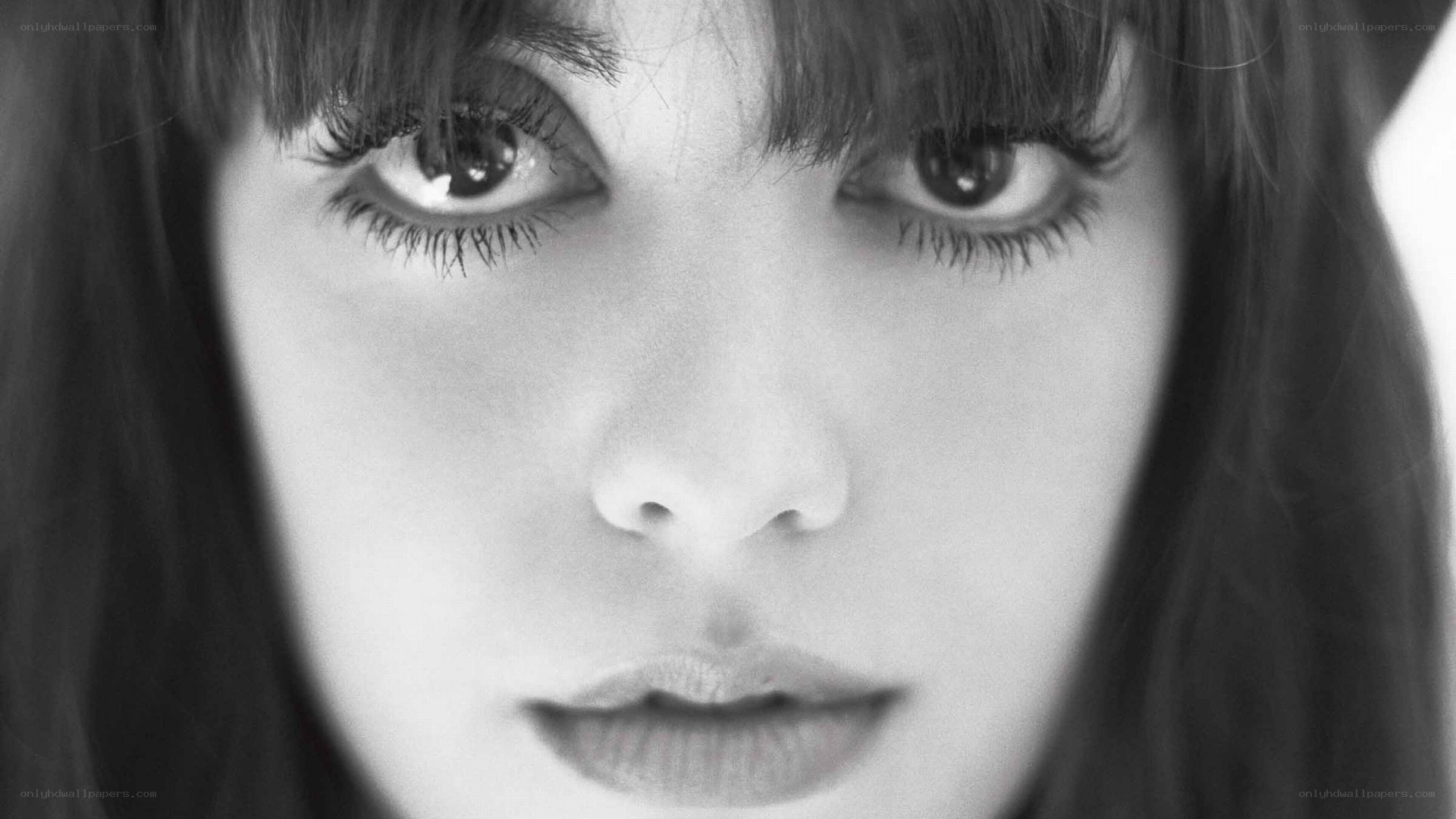 close-up of woman's face