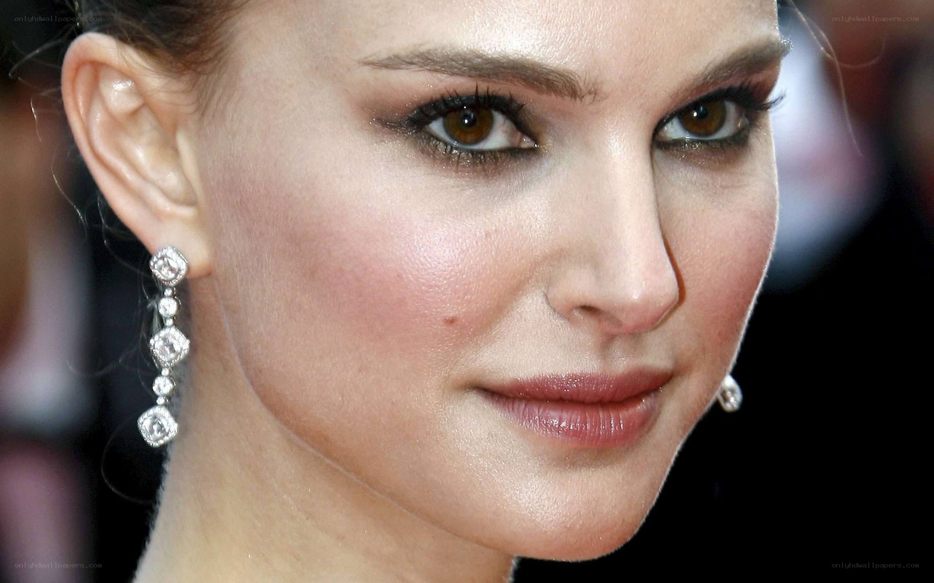 close-up of woman's face