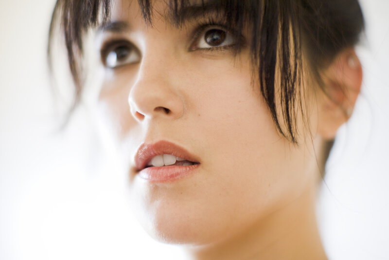 close-up of woman's face