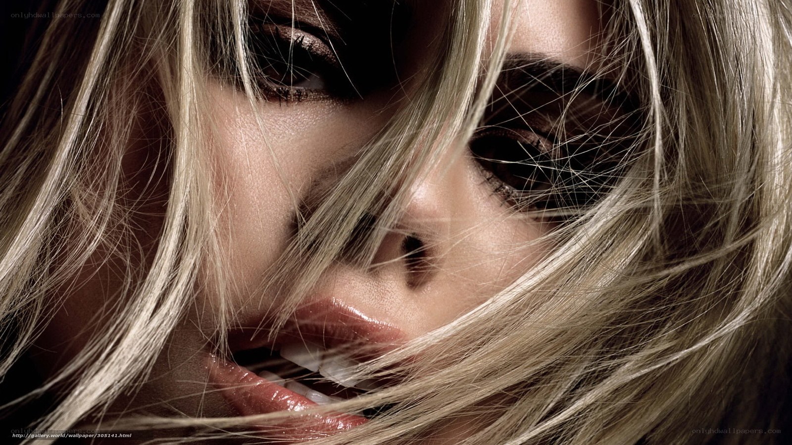close-up of woman's face