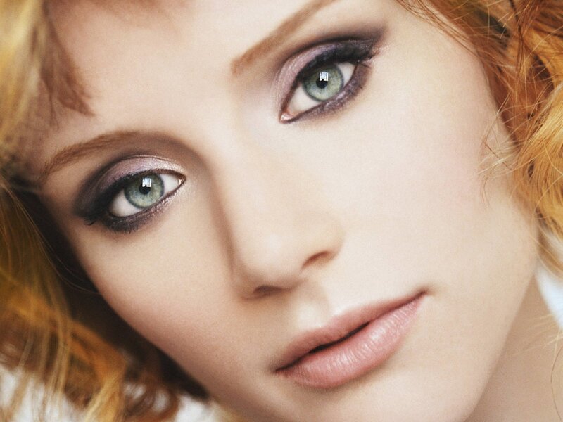 close-up of woman's face