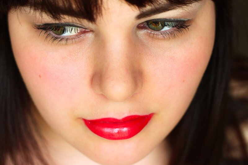 close-up of woman's face