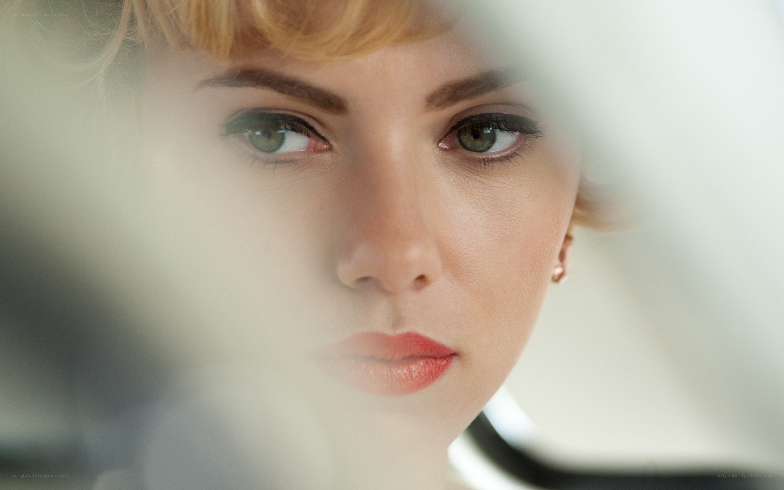 close-up of woman's face